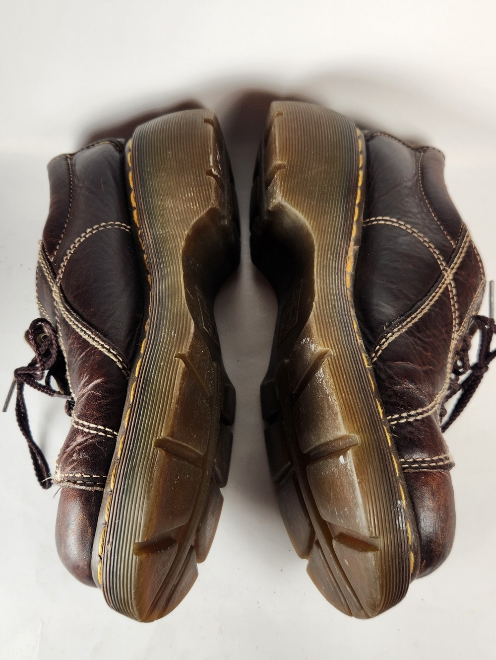 DR MARTENS Women’s Oxford Vintage 90s Brown Platform Chunky Daisy Rustic Shoe - Picture 5 of 12